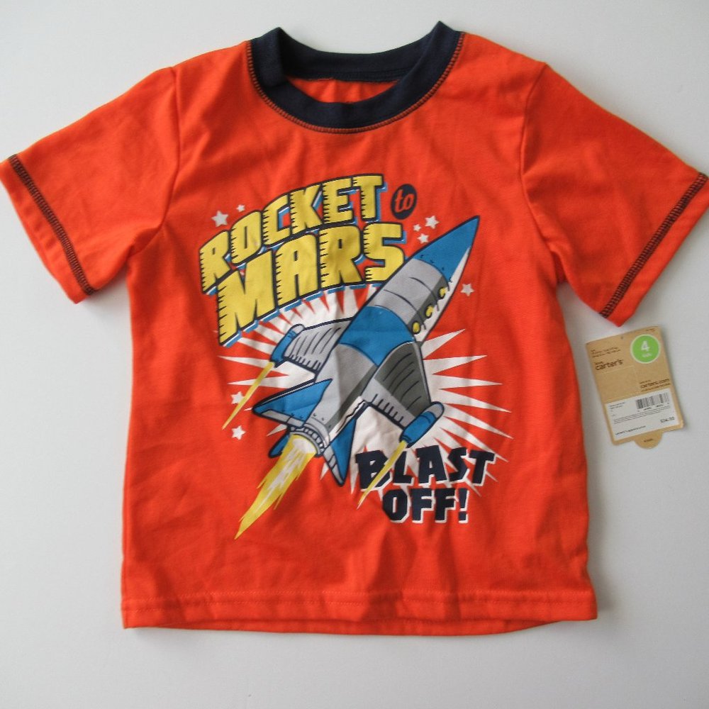Carter's Rocket to Mars Pajama Top Shirt